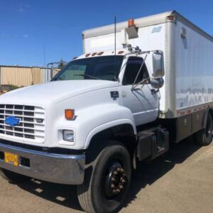 2000 Chevy 6500 used lube truck sitting in the Precision yard
