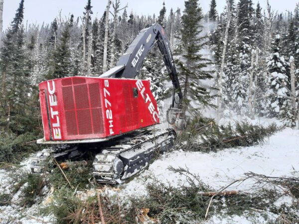 Eltec FH27B operating in a snowy forest